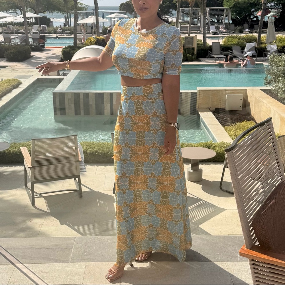 Miss Los Angeles Maxi Skirt Set